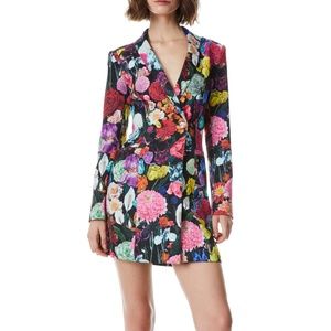 Alice + Olivia Latoya Long Sleeve Blazer Minidress NWT